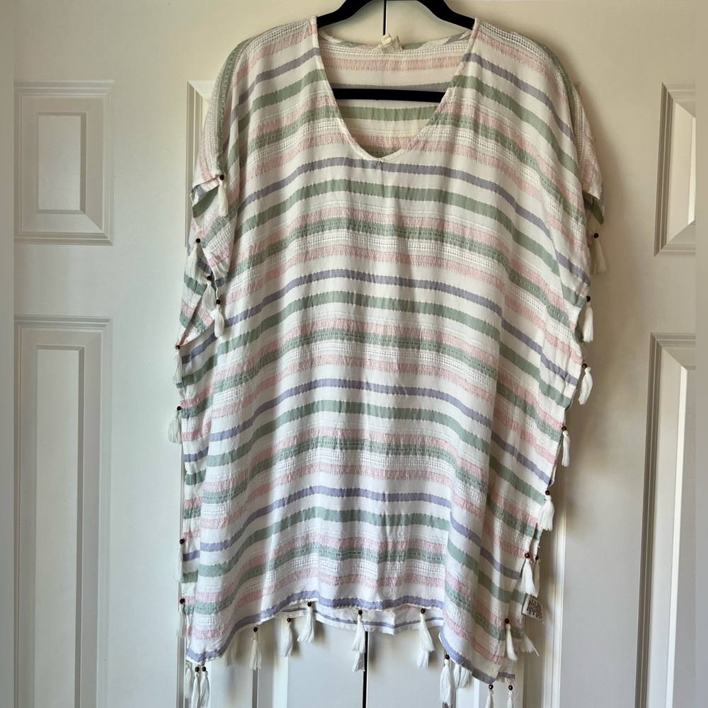 Surf Gypsy tasseled tunic swim coverup